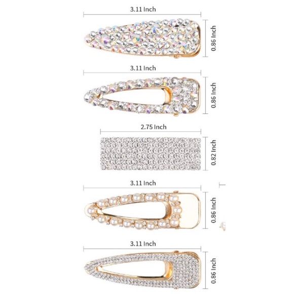 🥳 GET ALL NEW 5 BLING HAIR CLIPS FOR $30 FIRM - Picture 5 of 8